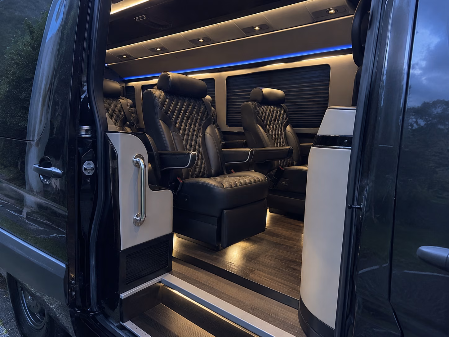 concord 20 passenger sprinter van inside