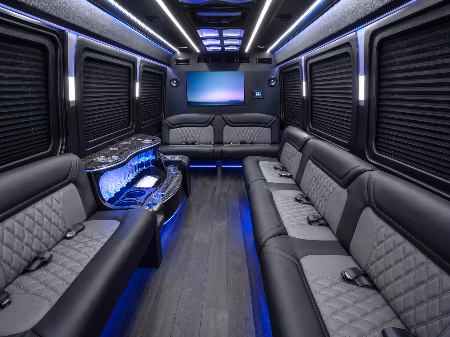 concord sprinter limousine inside